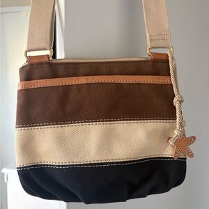 Brighton Brown and Cream Shoulder Bag